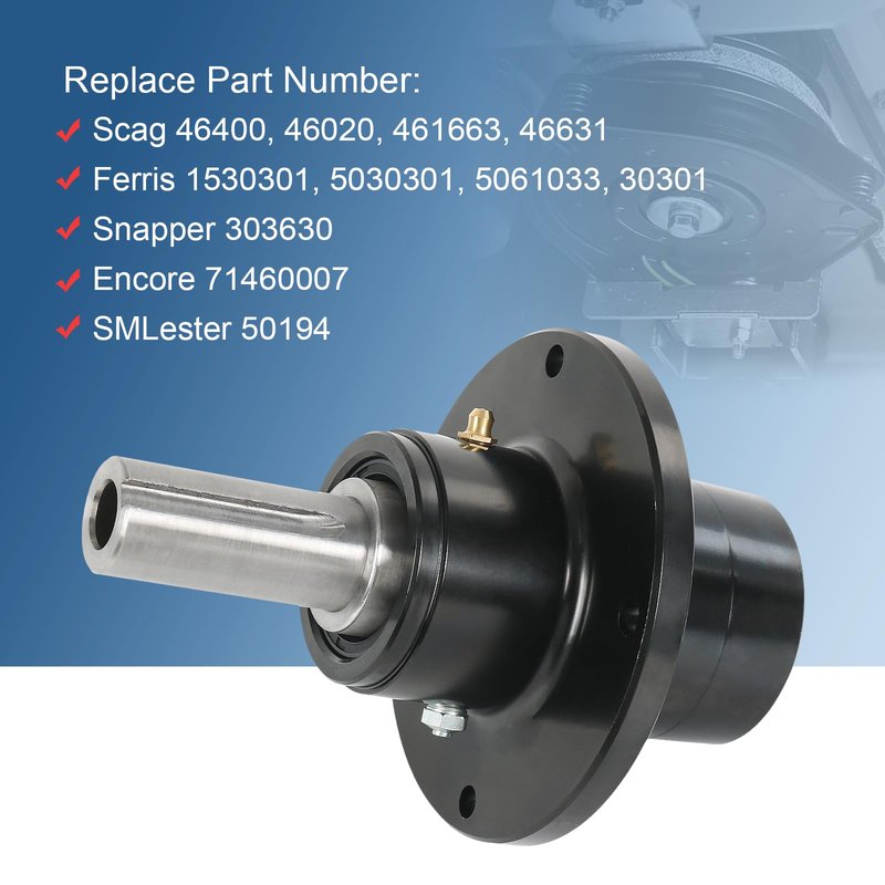 RUIANOMG Spindle Assembly Replacement for Scag 461663 46631 46400 46020, Ferris 1530301 5030301, Compatible with Scag 48" 52" 61" Deck Lawn Mowers