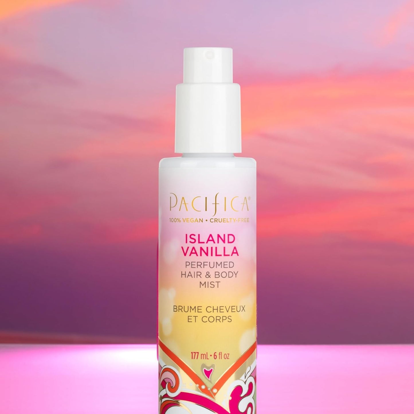 Pacifica Island Vanilla Hair Mist | Mood-Lifting Perfume Spray, Paraben-Free, Vegan, 6 oz