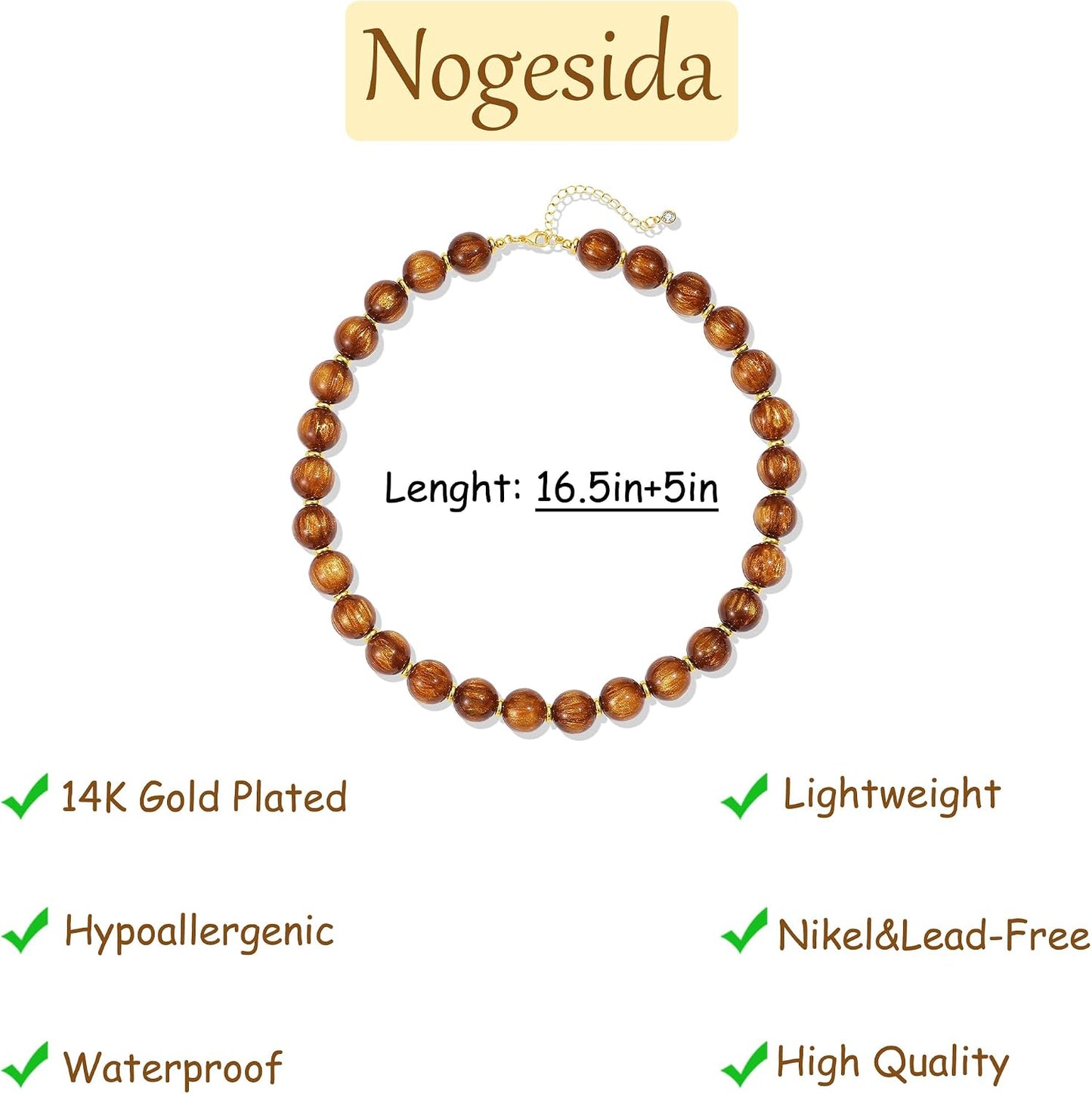 Colorful Beaded Necklace - Chunky Resin Choker for Women | Boho Y2K Statement Jewelry