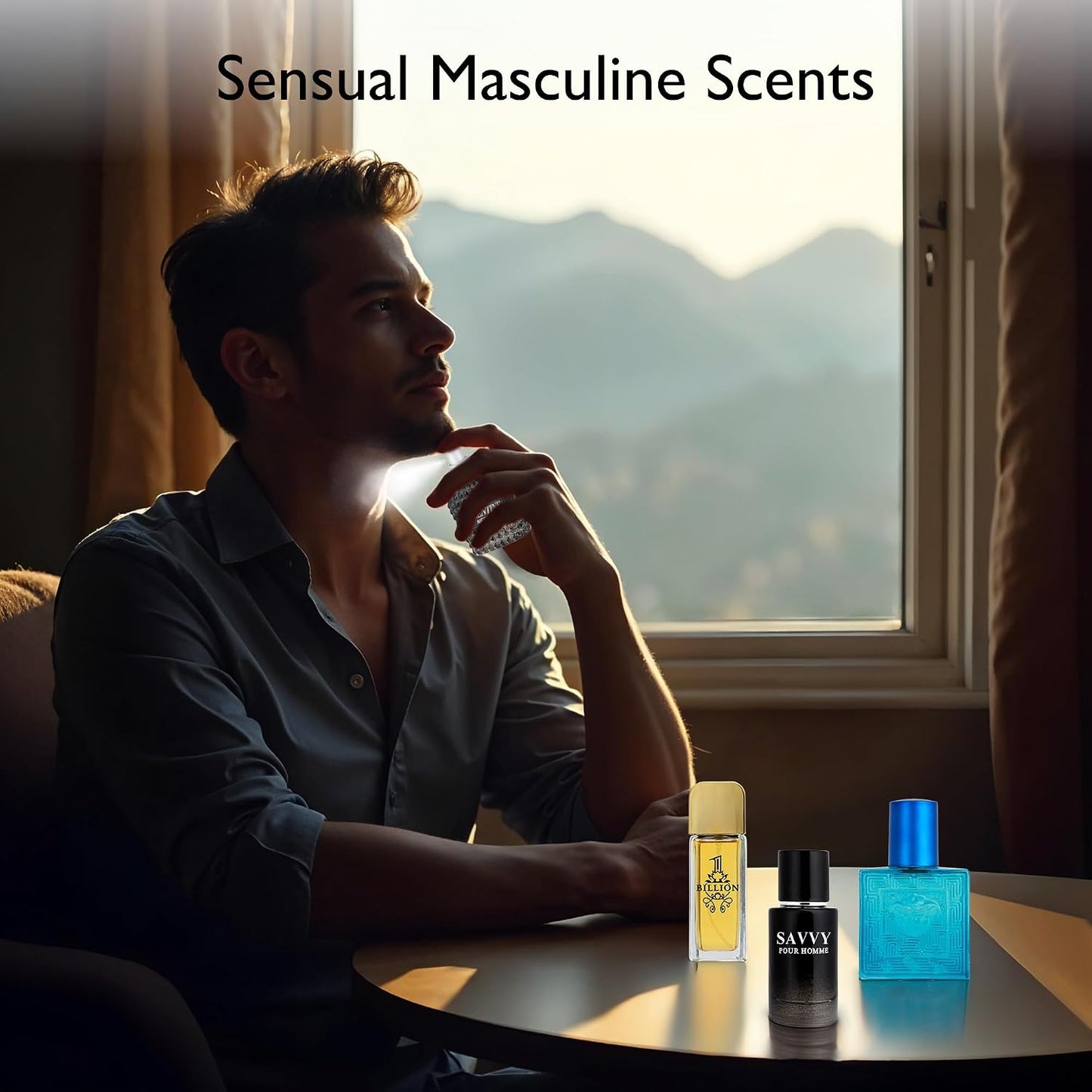 Signature Scent Mini Fragrance Set for Men - 4-Piece Collection of Woody, Spicy, Citrus & Aromatic Scents | 30ml Bottles