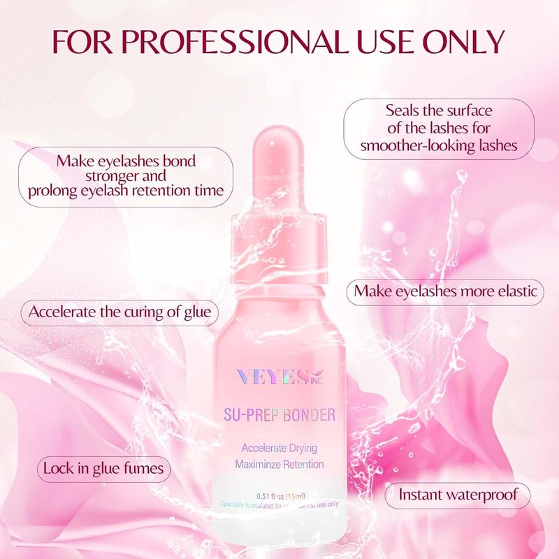 Super Lash Bonder for Eyelash Extensions - Glue Accelerator & Sealant | Reduces Fumes & Extends Retention Time