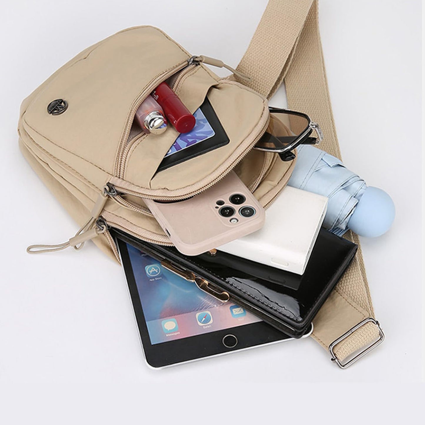 Crossbody Bags for Women Men Trendy Sling Bag Backpack Casual Chest Bag black