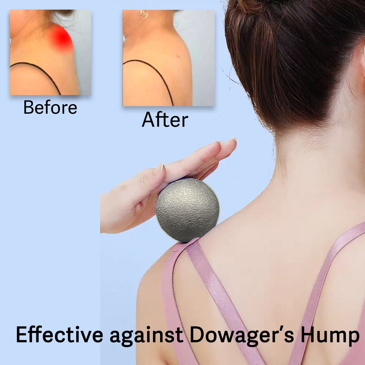 Plantar Fasciitis Relief Massage Ball – Lacrosse Ball, Foot Massage Roller & Myofascial Release Ball for Foot Pain, Trigger Point Therapy, Hard Ball for Deep Tissue & Fascia Massage