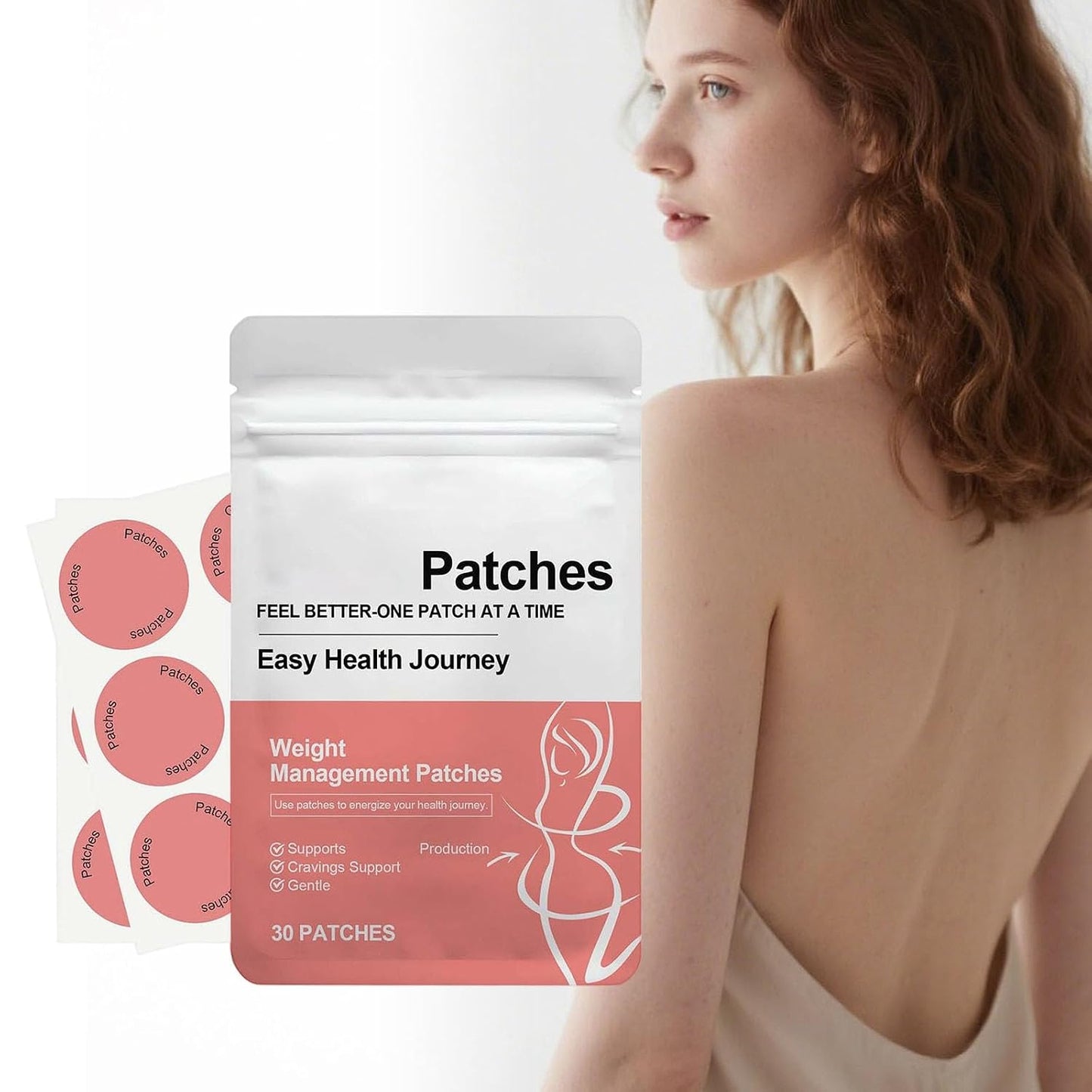 Body Management Control Patches - Cravings Support & Energy Boost | 30 Count for Men & Women