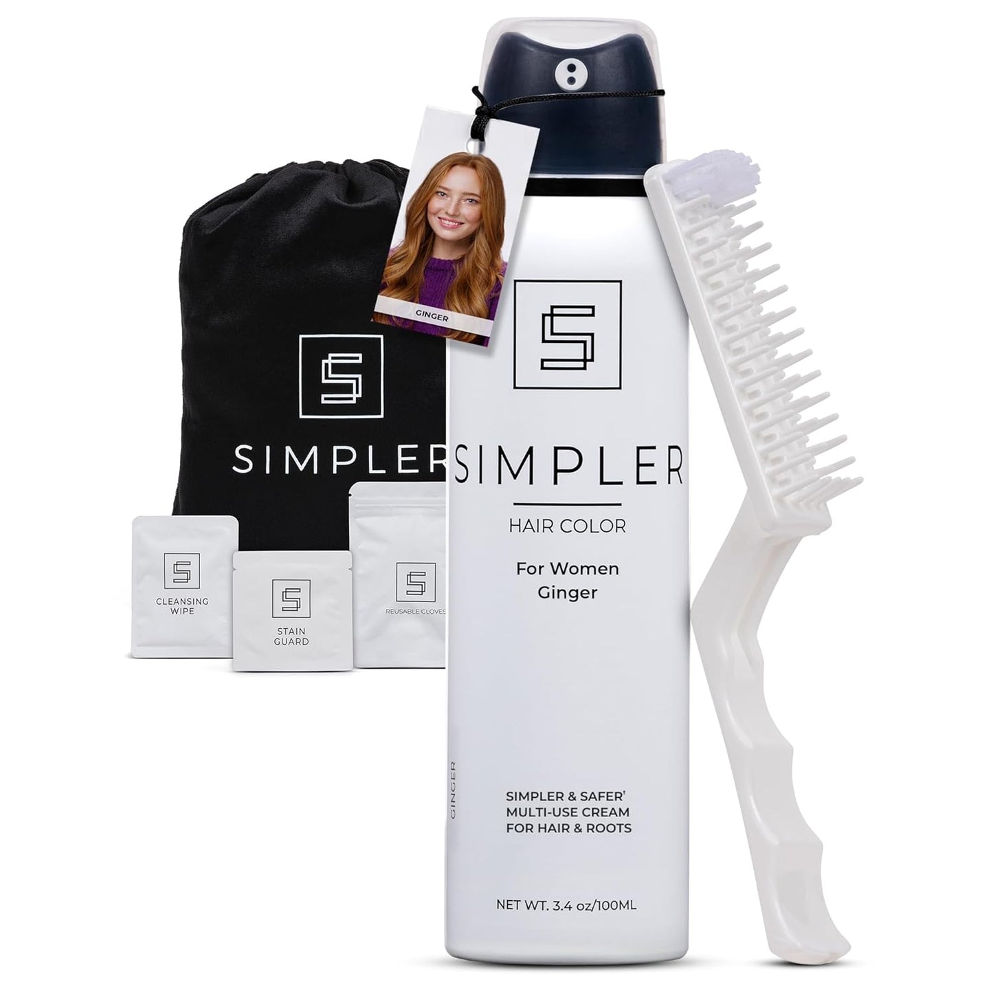 Permanent Ammonia-Free Hair Dye for Women | Long-Lasting Dark Brown Color for Gray Coverage - Natural Look, Sensitive Scalp