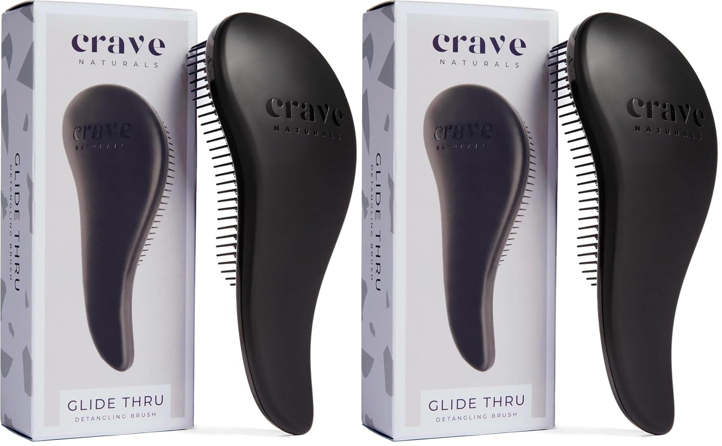 Glide Thru Detangling Hairbrush - Effortlessly Untangles Wet, Dry & Damaged Hair | Gentle Styling Tool for All Ages - 7.5 x 3 in, Turquoise