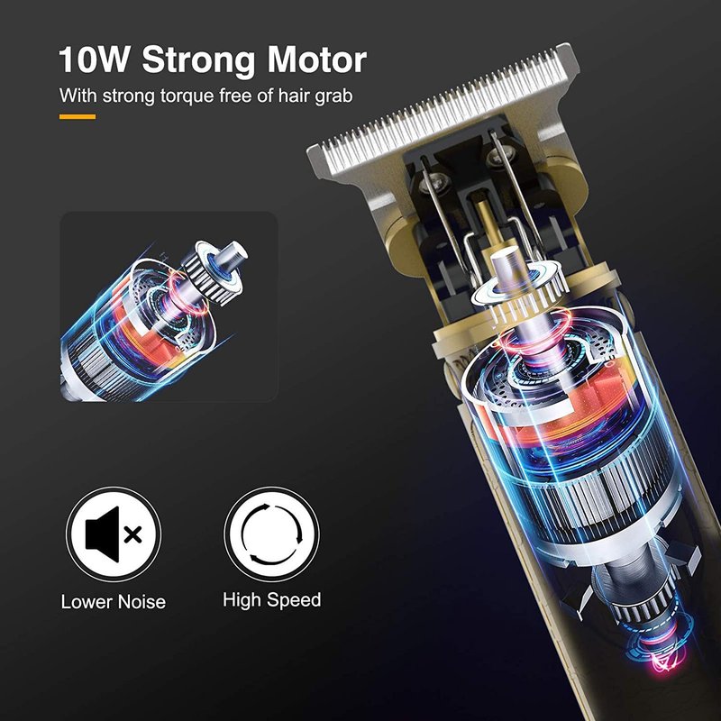 Professional Hair Clippers for Men Electric Haircut Kit Hair Trimmer Grooming Waterproof Rechargeable Close Cutting T Blade Trimmer USB Rechargeable Clippers for Hair Cutting