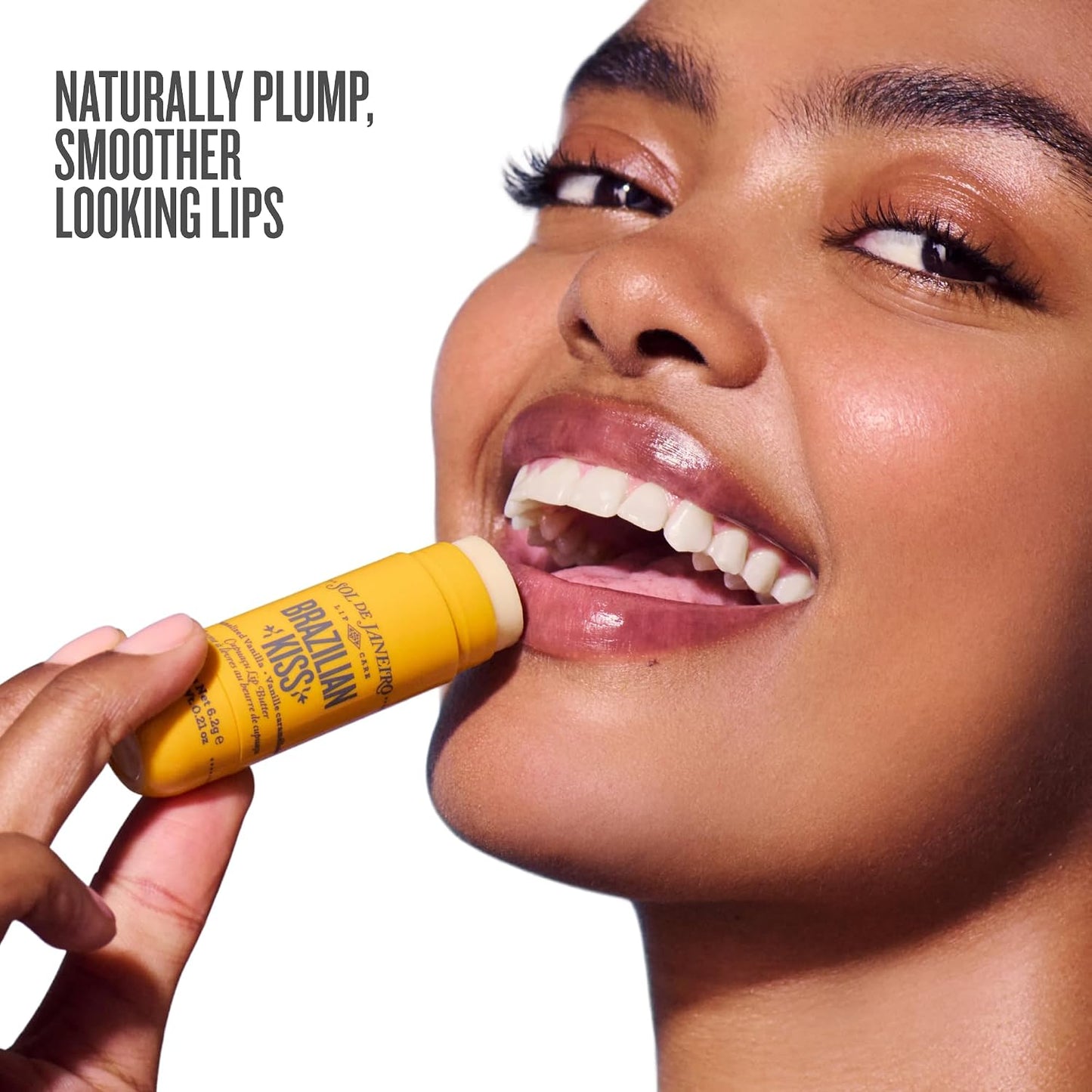 Brazilian Kiss Hydrating Lip Butter Balm - Vegan Vanilla Lip Balm for Soft, Moisturized Lips