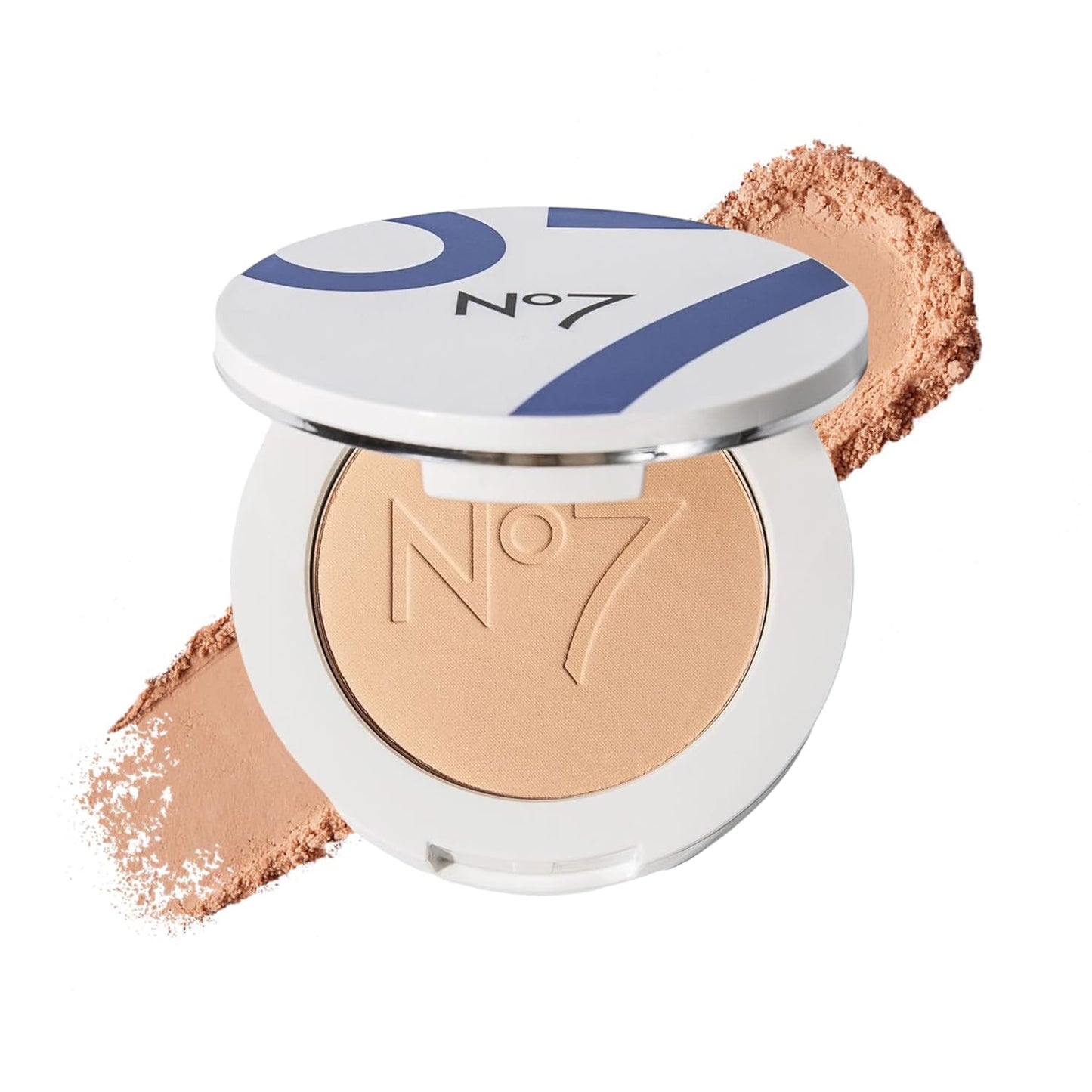 No7 Lift & Luminate Triple Action Powder - Pressed Makeup Setting Powder for Face | Reduces Fine Lines & Enhances Glow (10g)