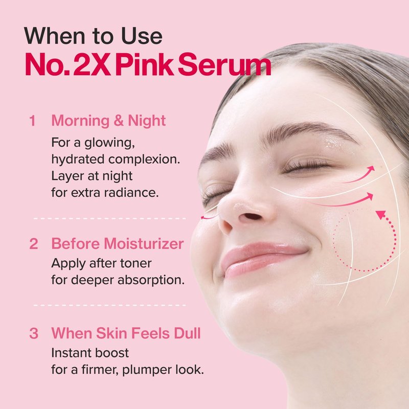 Numbuzin No.2X Rose PDRN Collagen Plumping Serum - Firming & Hydrating Korean Skincare | 1.01 fl oz (30ml)