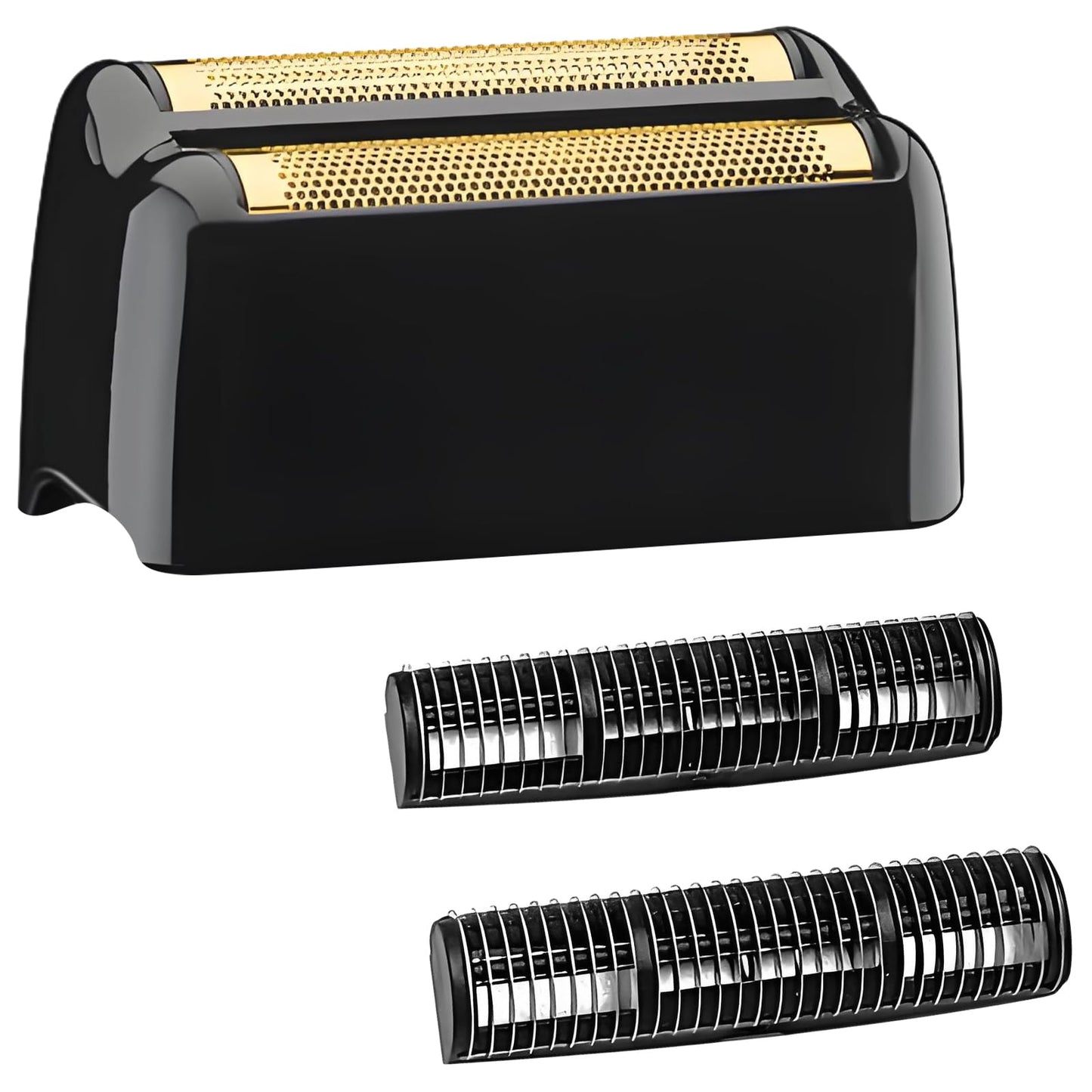 FXRF2G Shaver Replacement Head Compatible with BaByliss Pro FX3 Foil Shaver, Hypoallergenic Gold Foil, Black