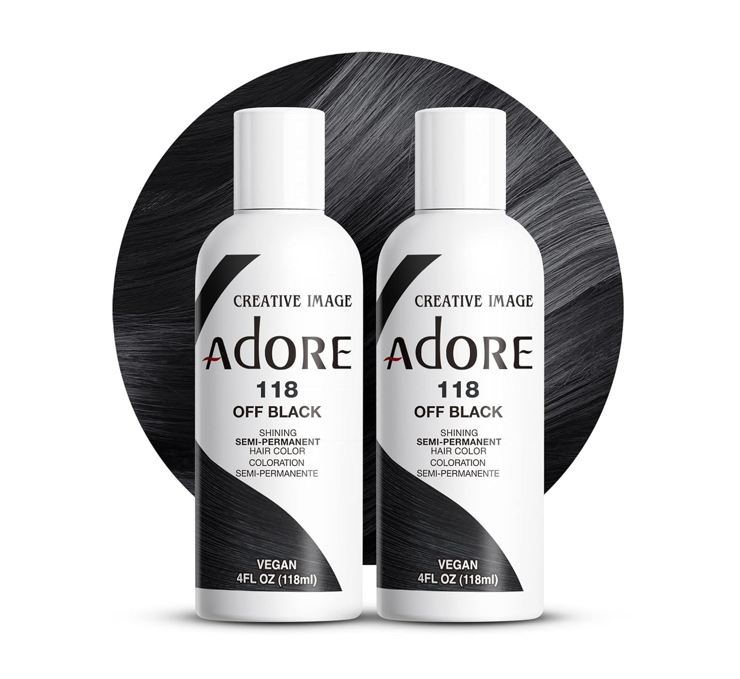 Adore Semi Permanent Hair Color - Mystic Grey | Vegan, Ammonia-Free Hair Dye | 4 Fl Oz