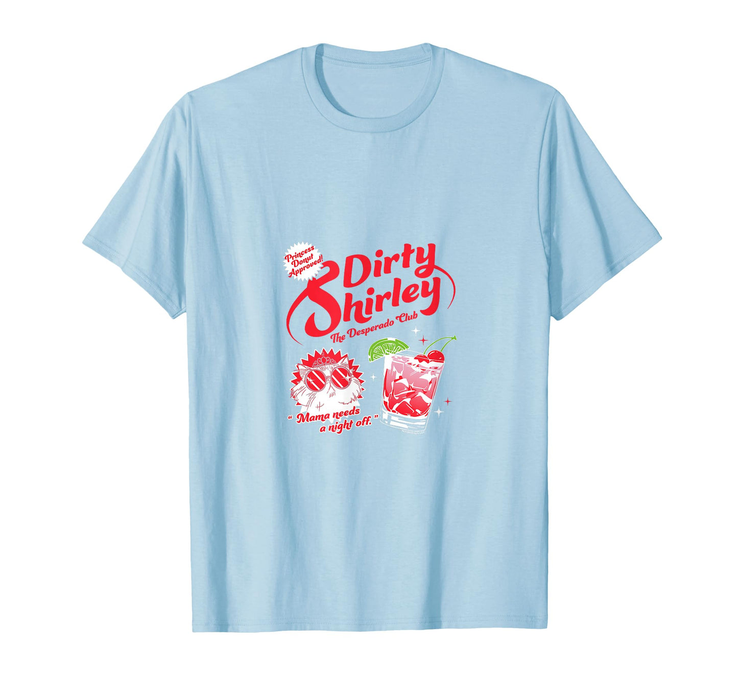 DCC Dirty Shirley Desperado Club Ad with Princess Donut Book T-Shirt