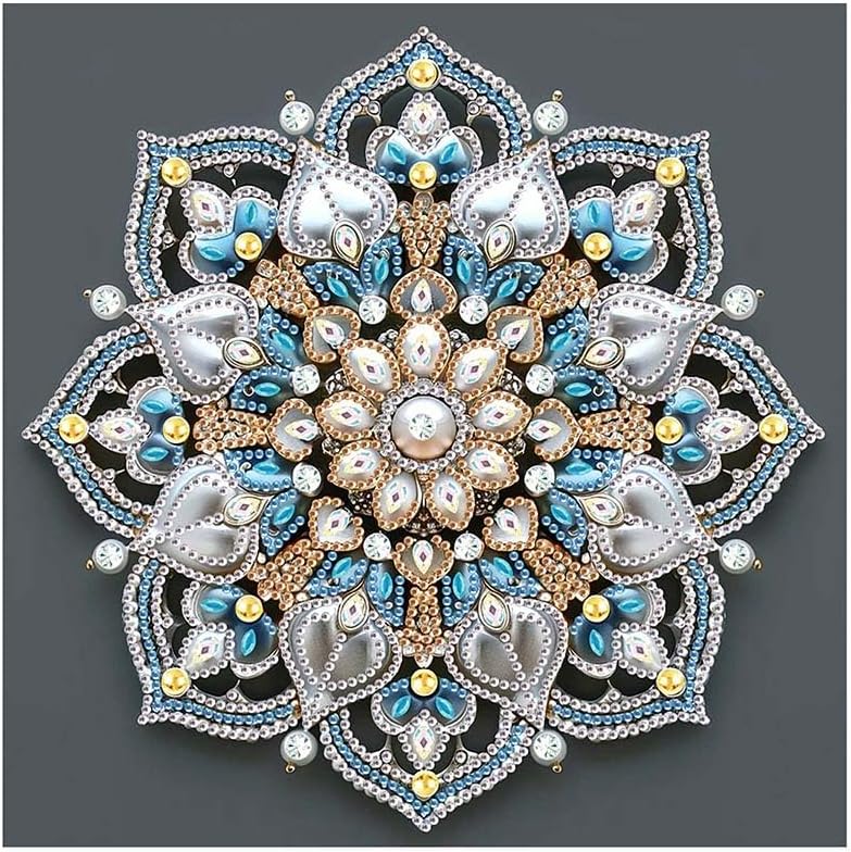 5D DIY Diamond Painting Kit - Mandala Flowers Art Set for Home Decor | Perfect Gift for Adults