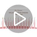 Ms.Queen 90 Degree Lash Tweezers - Precision Fiber Tip for Mega Volume Extensions