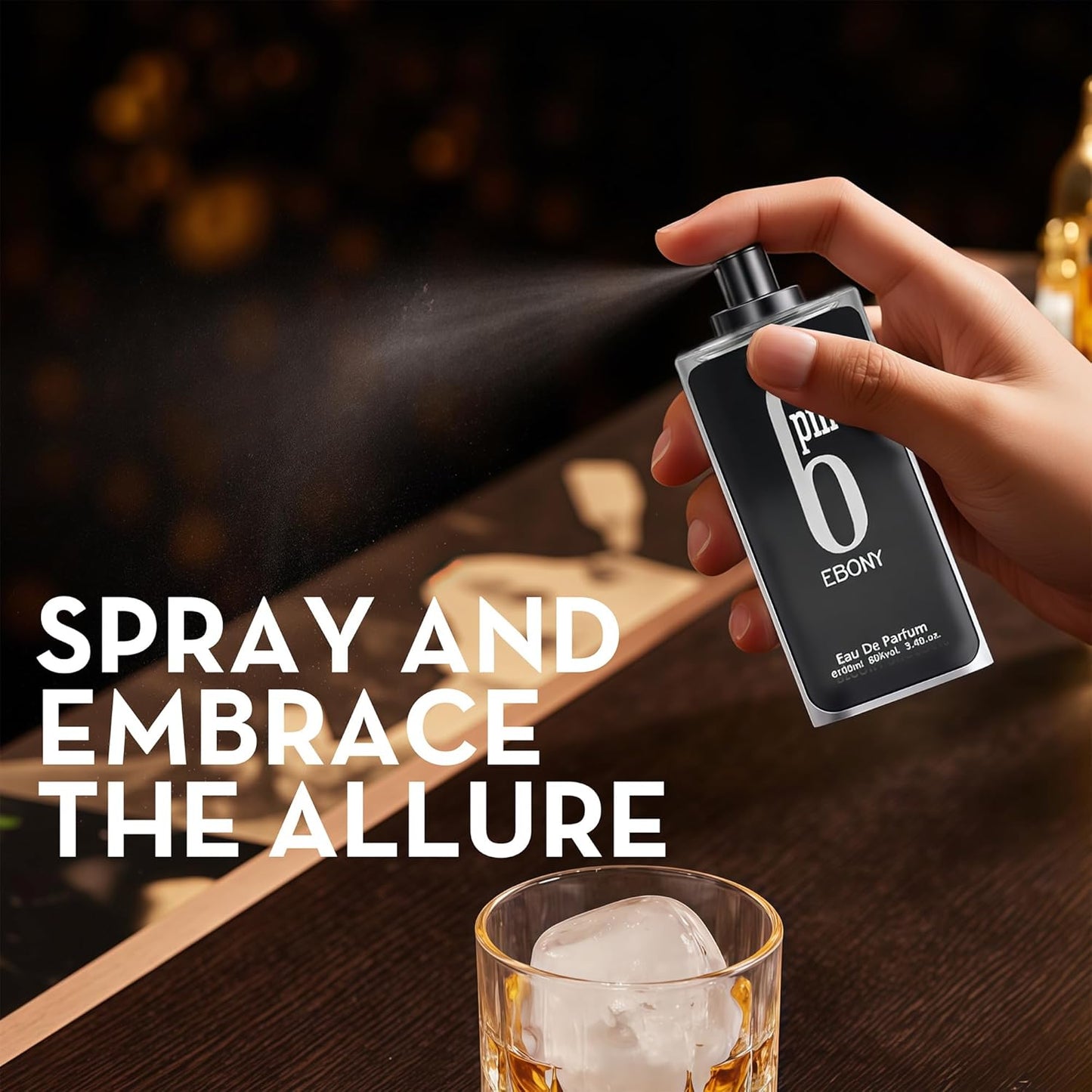 A CENTER Cologne for Men - 3.4 Fl Oz Alcohol-Free Eau de Toilette Spray | Bergamot, Amber & Vanilla Fragrance