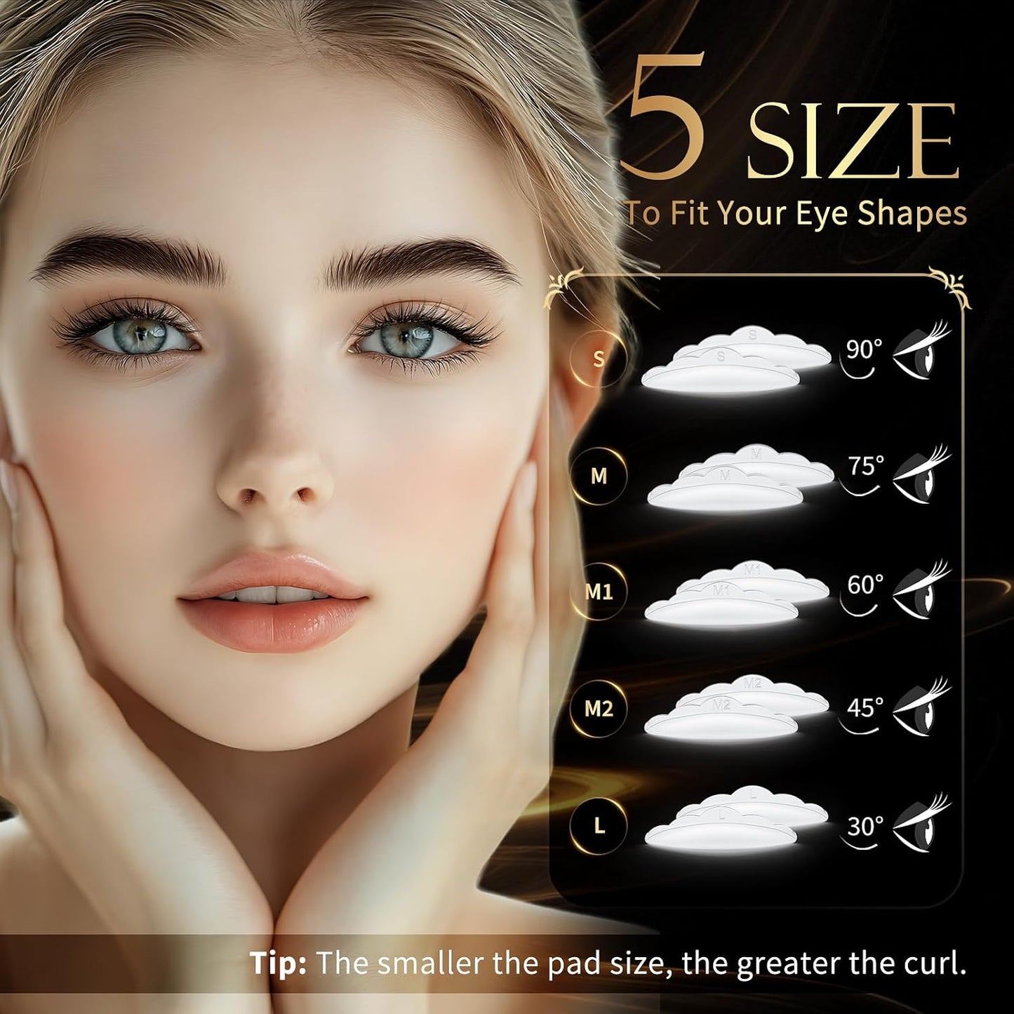 Lash Lift Kit & Eyebrow Lamination - 2-in-1 Professional Eyelash Perm & Curling Set | Lasts 6-8 Weeks (Black)