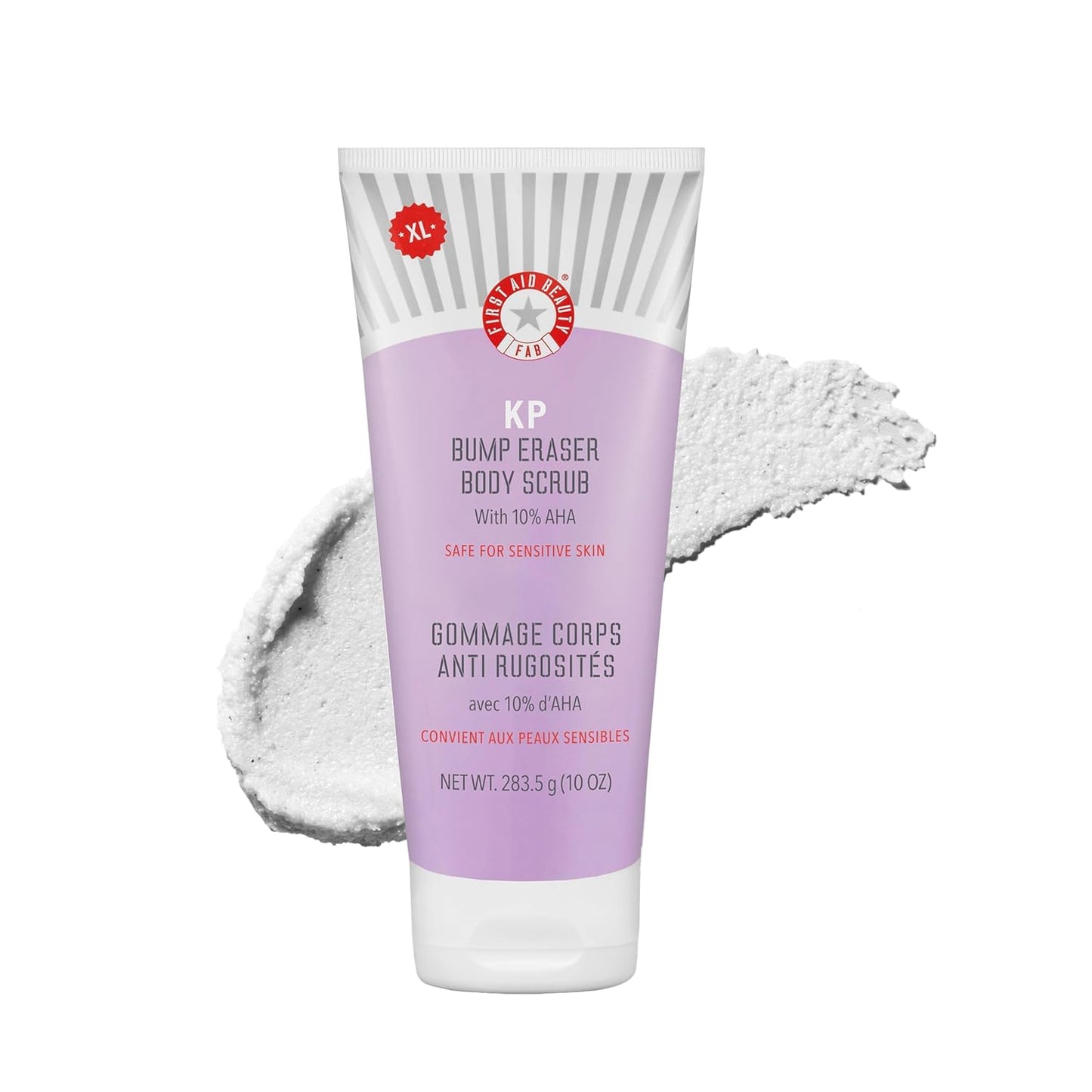 KP Bump Eraser Body Scrub - 10% AHA Exfoliator for Keratosis Pilaris | Smooths Rough Bumps & Uneven Skin Texture