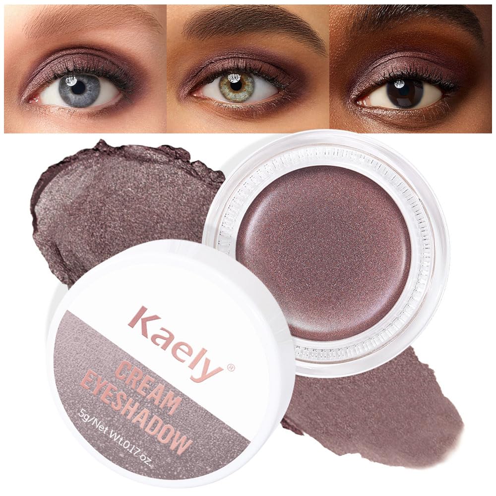Matte Cream Eye Shadow Palette - Highly Pigmented Monochrome Colors | Waterproof & Blendable for Mature Skin