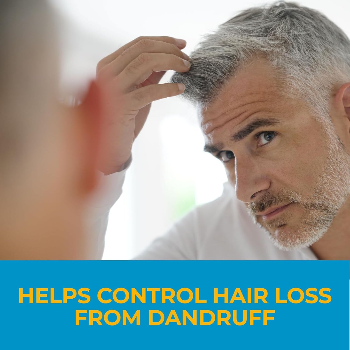 Nizoral Anti-Dandruff Shampoo - 1% Ketoconazole, 14 Fl Oz | Fresh Scent & Anti-Fungal Formula