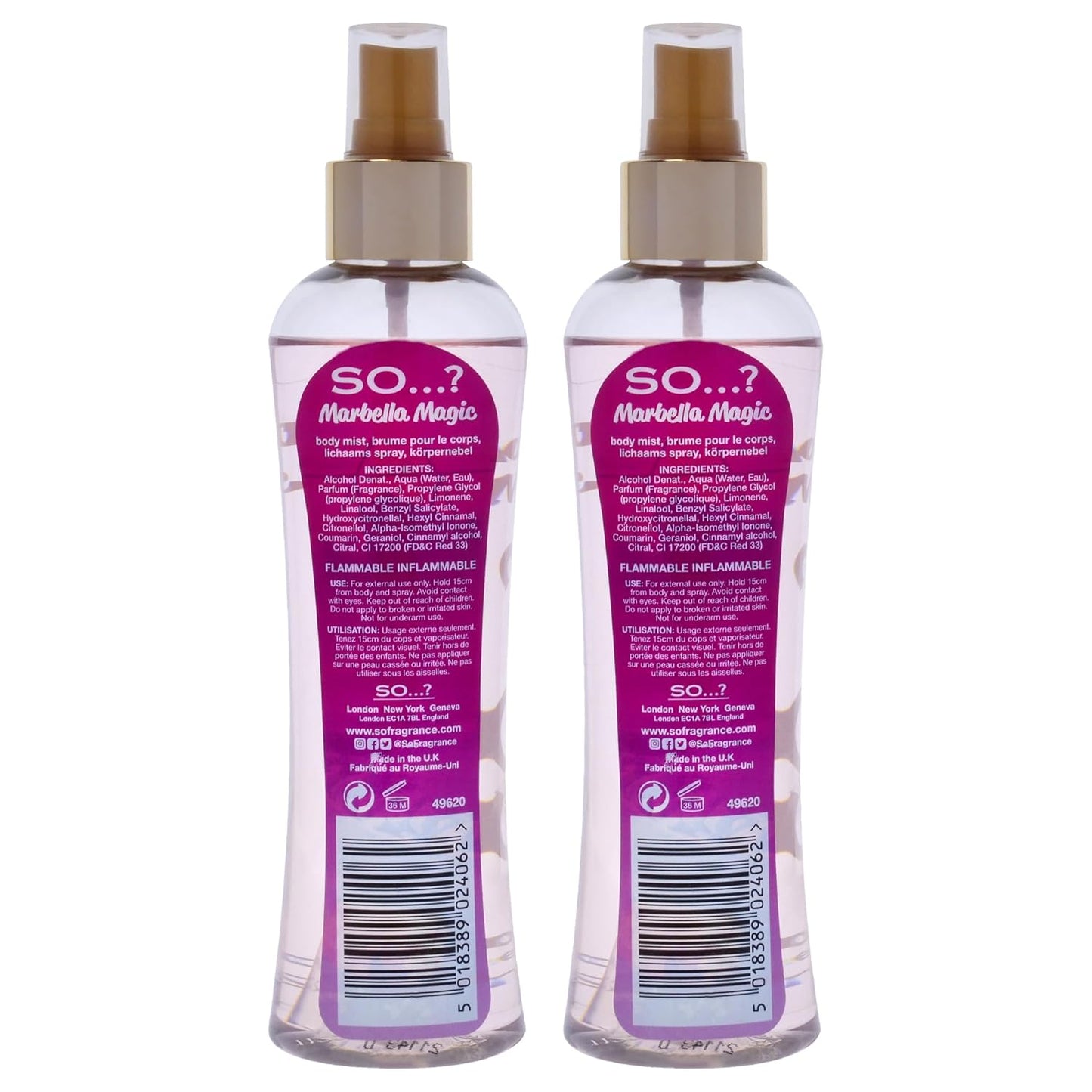Marbella Magic Body Mist for Women - Refreshing Fragrance - 6.9 oz | Pack of 2