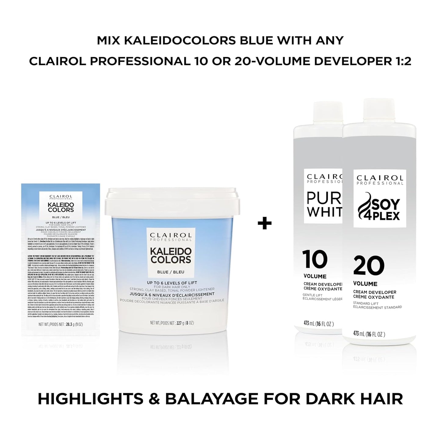 Clairol Professional Kaleidocolors Hair Lightener - Toning Highlights for Vibrant Color Results