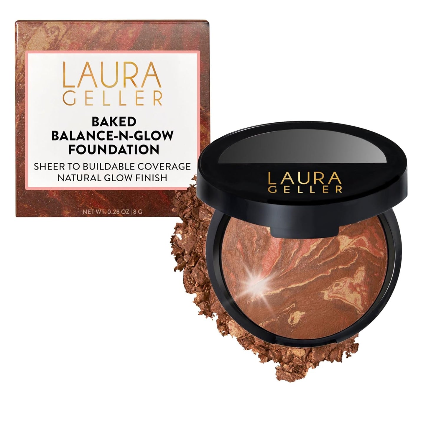 Laura Geller Baked Balance-N-Glow Foundation - Illuminating, Buildable Sheer to Light Coverage | Fair Shade