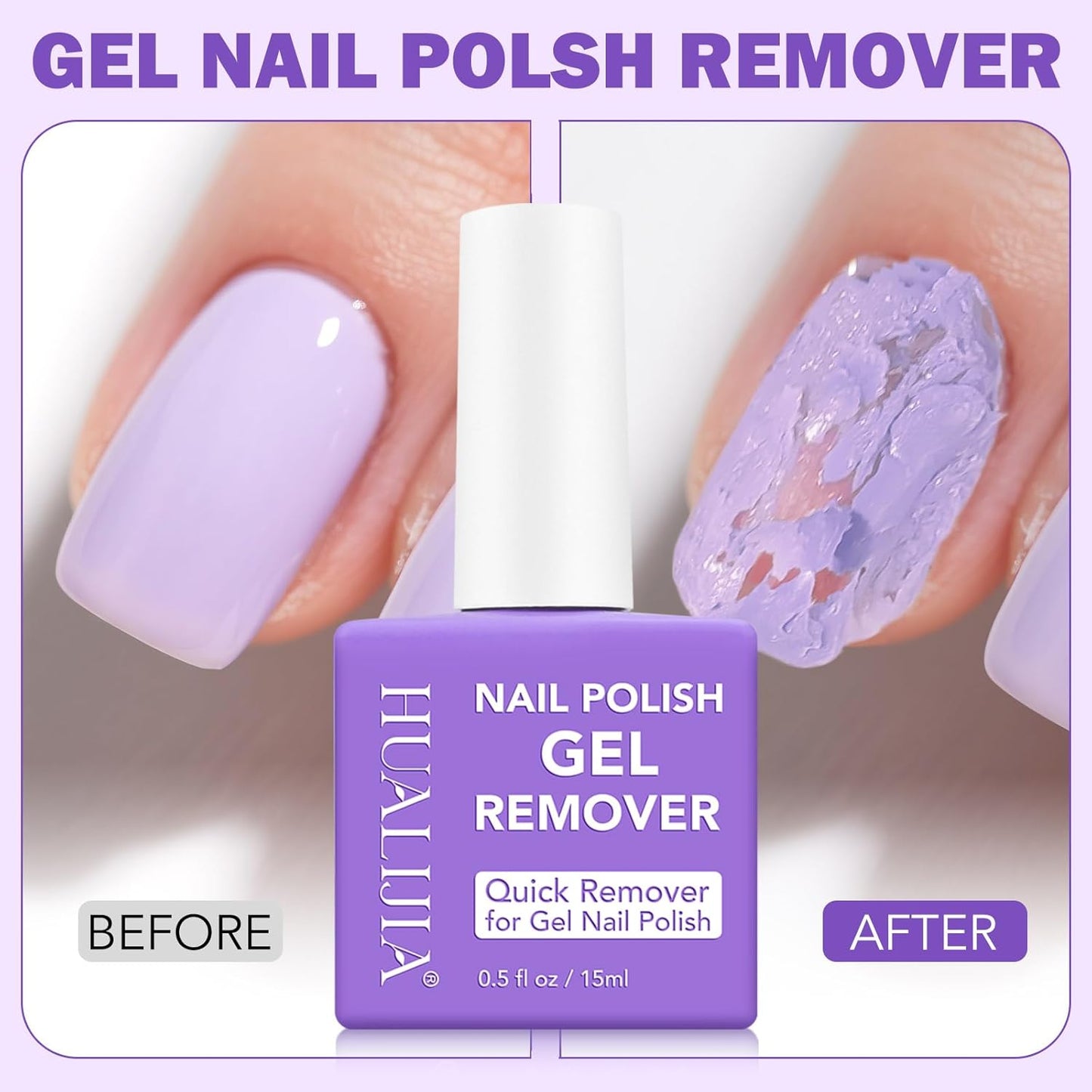 Gel Nail Polish Remover - Quick & Easy Gel Polish Removal at Home | 0.5 fl oz
