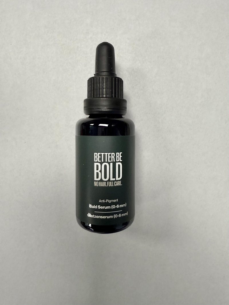 BETTER BE BOLD Anti-Pigment Bald Serum Against Age and Pigment Spots (Retroactive & Preventive) 2% Alpha Arbutin Regenerates Skin Cells Premium Bald Care 30 ml