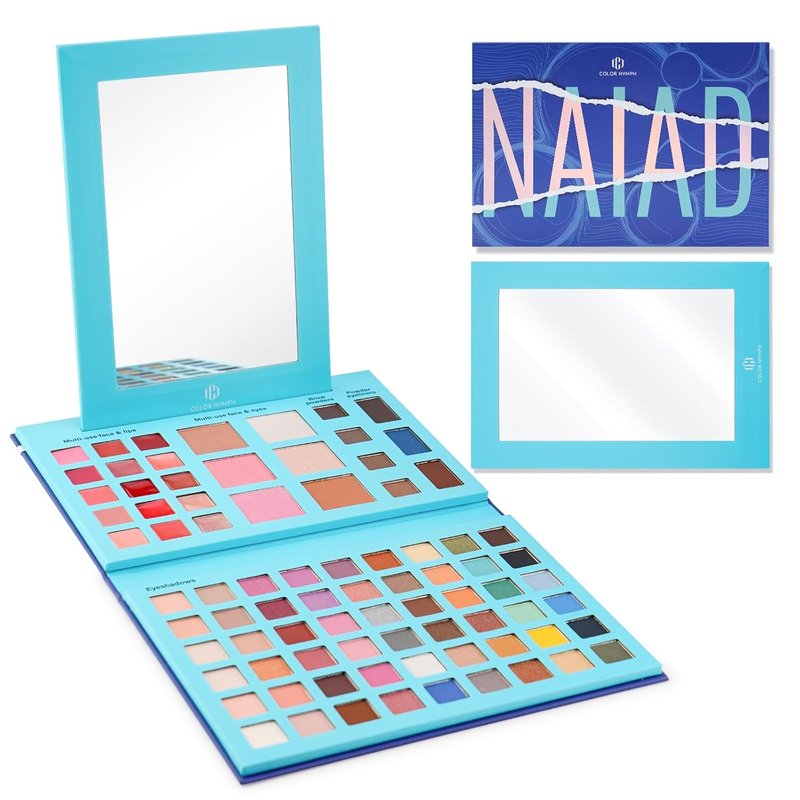 All In One Makeup Palette - Travel Size Full Face Makeup Set for Women | Includes Eyeshadows, Blush, Bronzer, Highlighter & Lip Oil