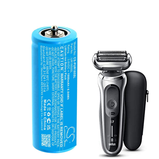 1900mAh Replacement Battery for Braun 3018765, Rasierer Series 7, 2011, 2012, 5375, 5375 Silk-epil, 5377, 5377 Silk-epil, 5671, 5671 Silk-epil, 5673 Silk-epil, 5674 Silk-epil, Silk Epil Xpressive