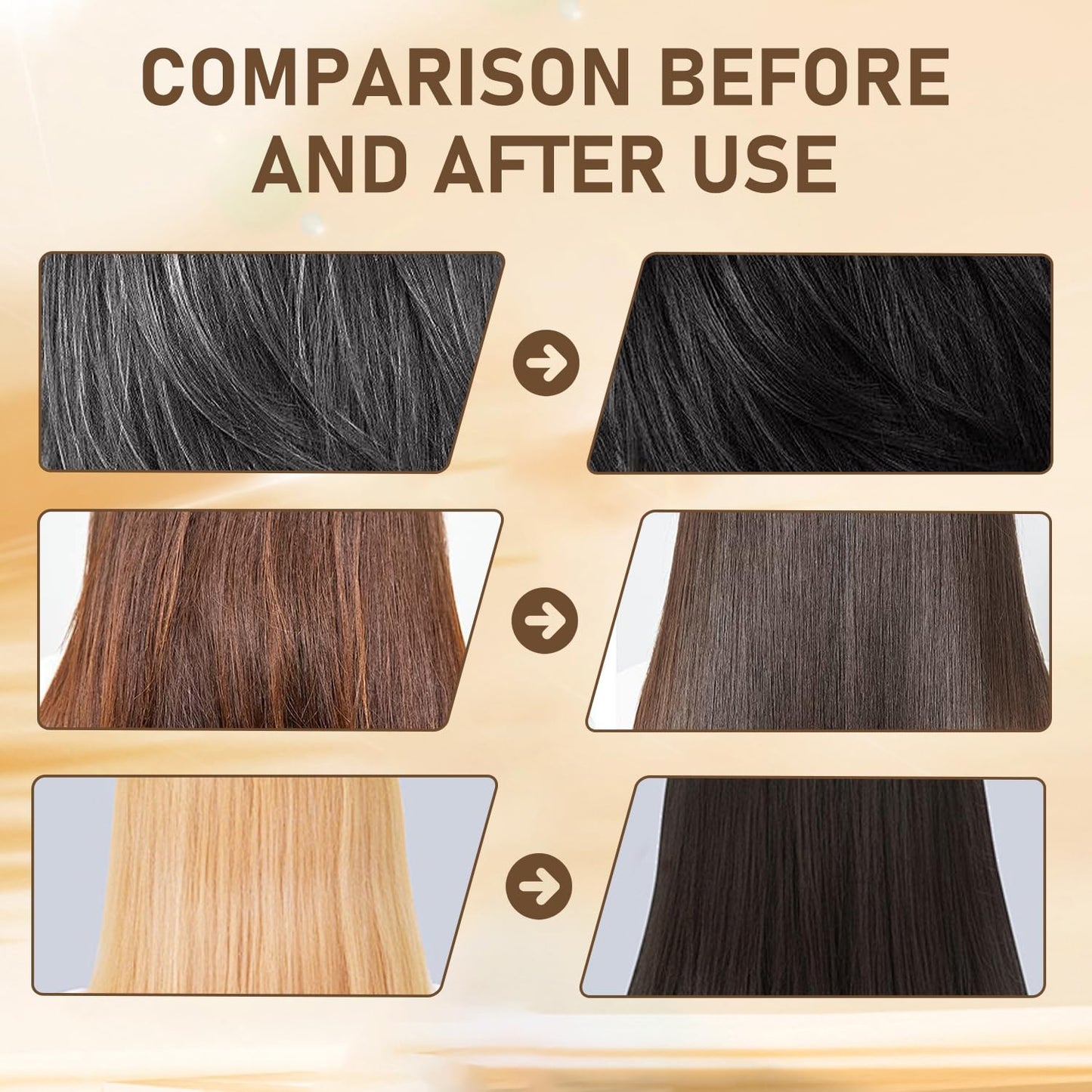 Root-Touch-Up Hair Color Stick & Comb - 2-in-1 Instant Gray Coverage | Waterproof, Sweat-Proof (Black)