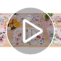 Summer Floral Placemats Set of 6 - Waterproof & Easy Clean