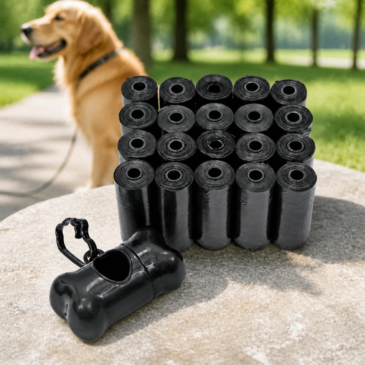 Dog Poop Bags - 300 Count Portable Waste Disposal Bags | Durable & Leak-Proof