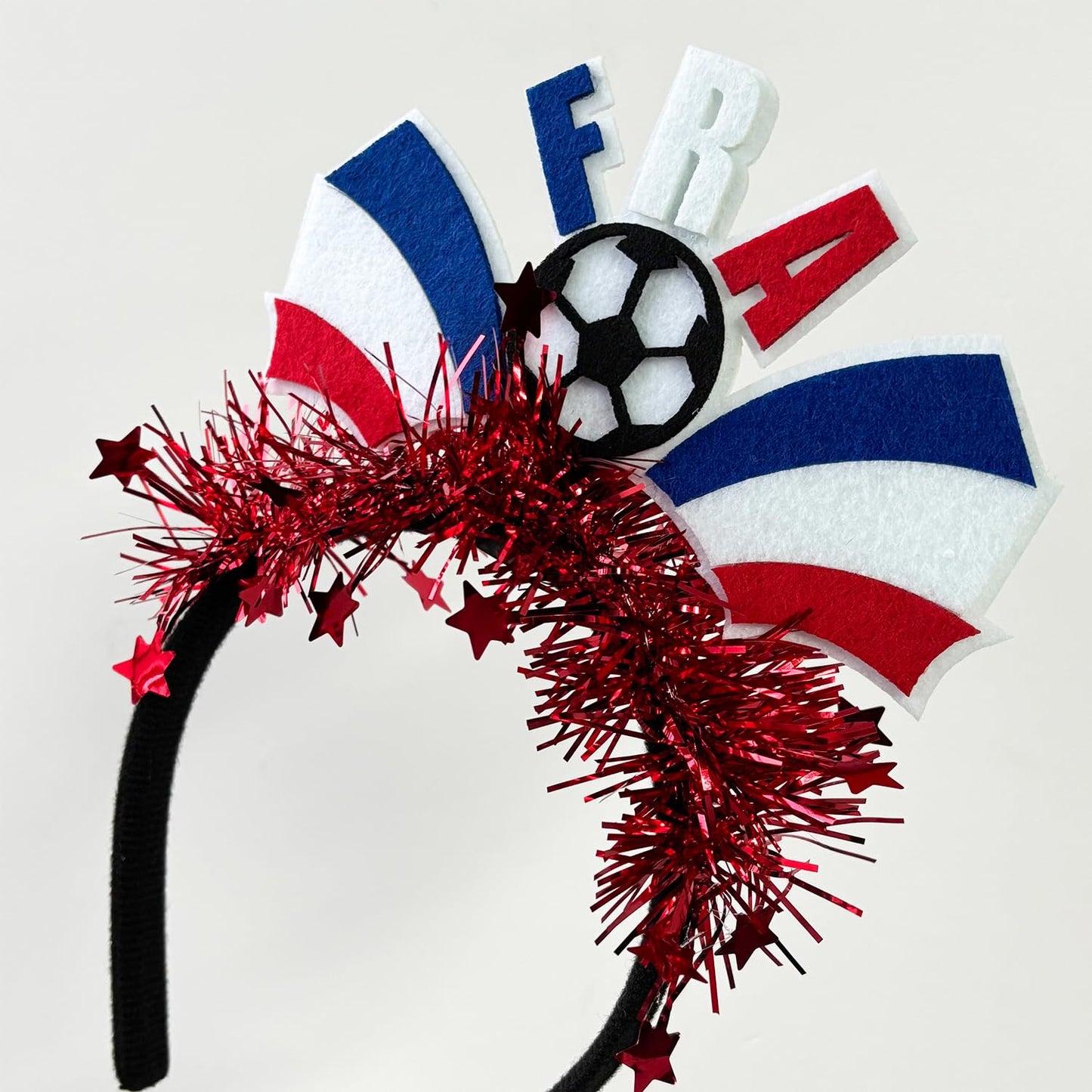 KASOICRA France Flag Headband Football Hair Hoops World Cup Party Headbands for Soccer Fans for Soccers Accessories Women Men Soccers Hair Bands Game Day Sports Hair Decoration 1Pcs