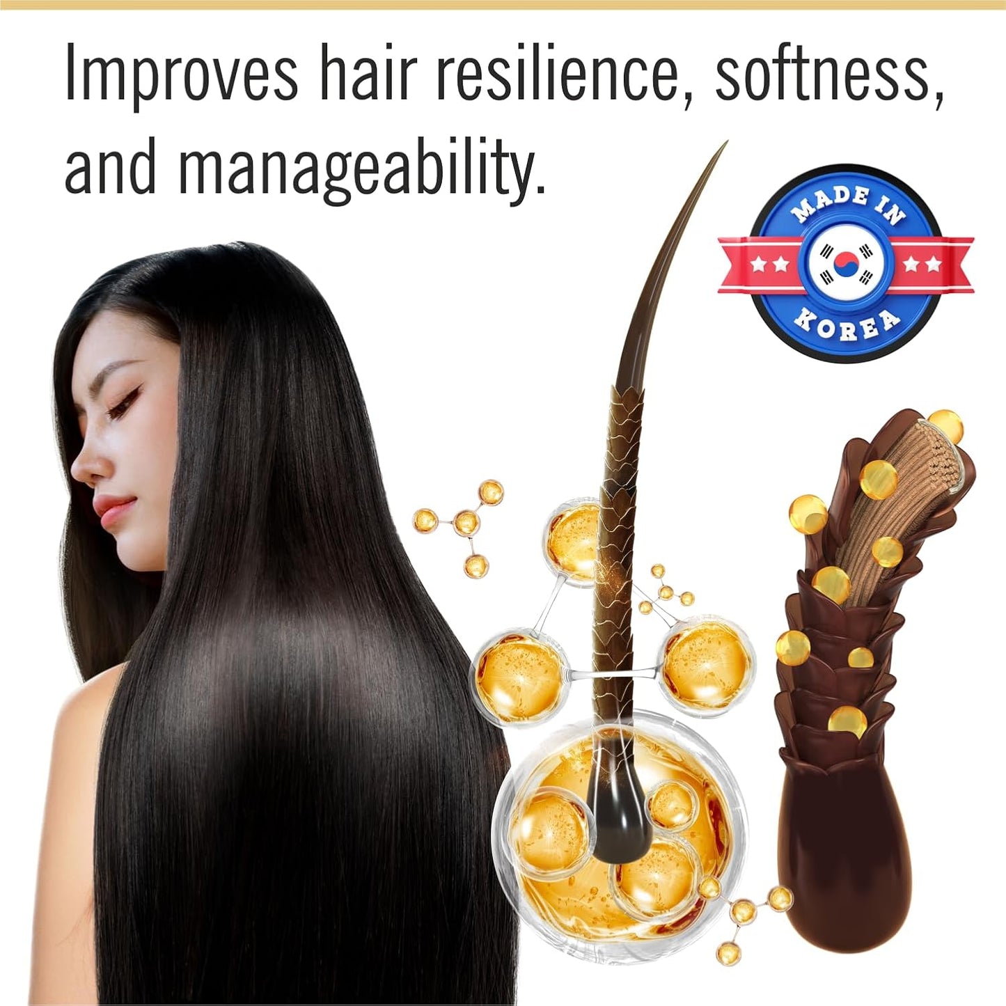 Tsubaki Strength Repair Shampoo & Conditioner Set - Biotin, Niacinamide & Yeast Extract for Damaged Hair | 16 fl oz