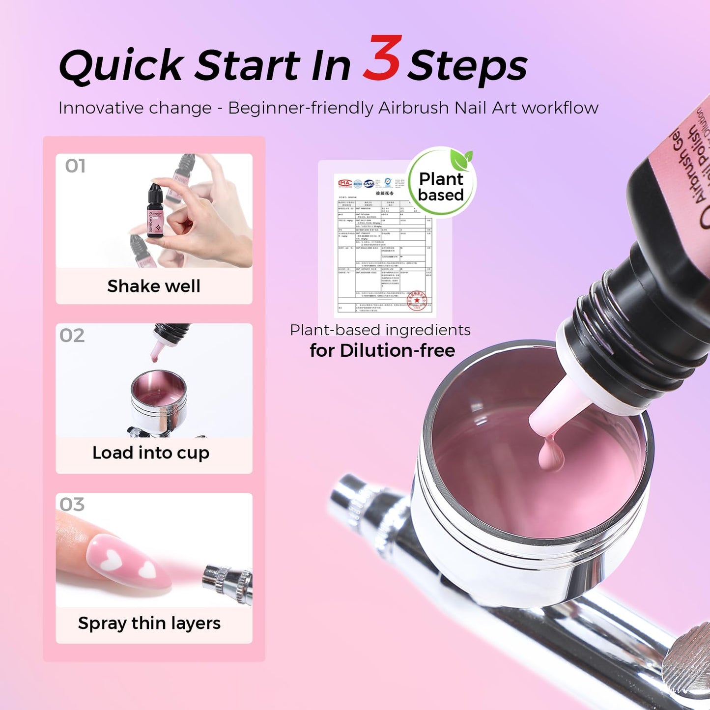 Glamonade Airbrush Gel Nail Polish