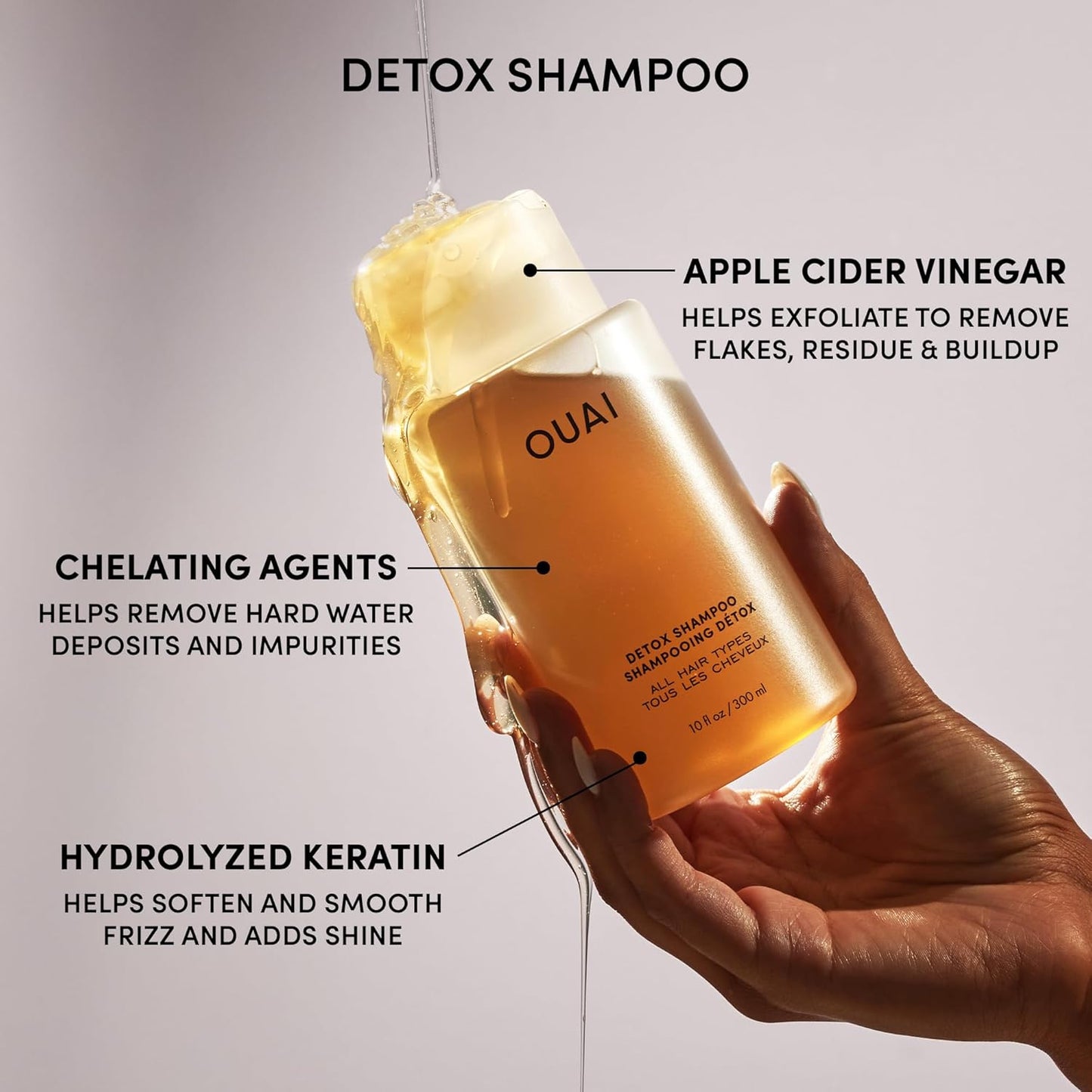OUAI Hair Care Set - Clarifying Shampoo & Exfoliating Scalp Scrub | Deep Cleansing Duo for Healthy Hair (2 Count)
