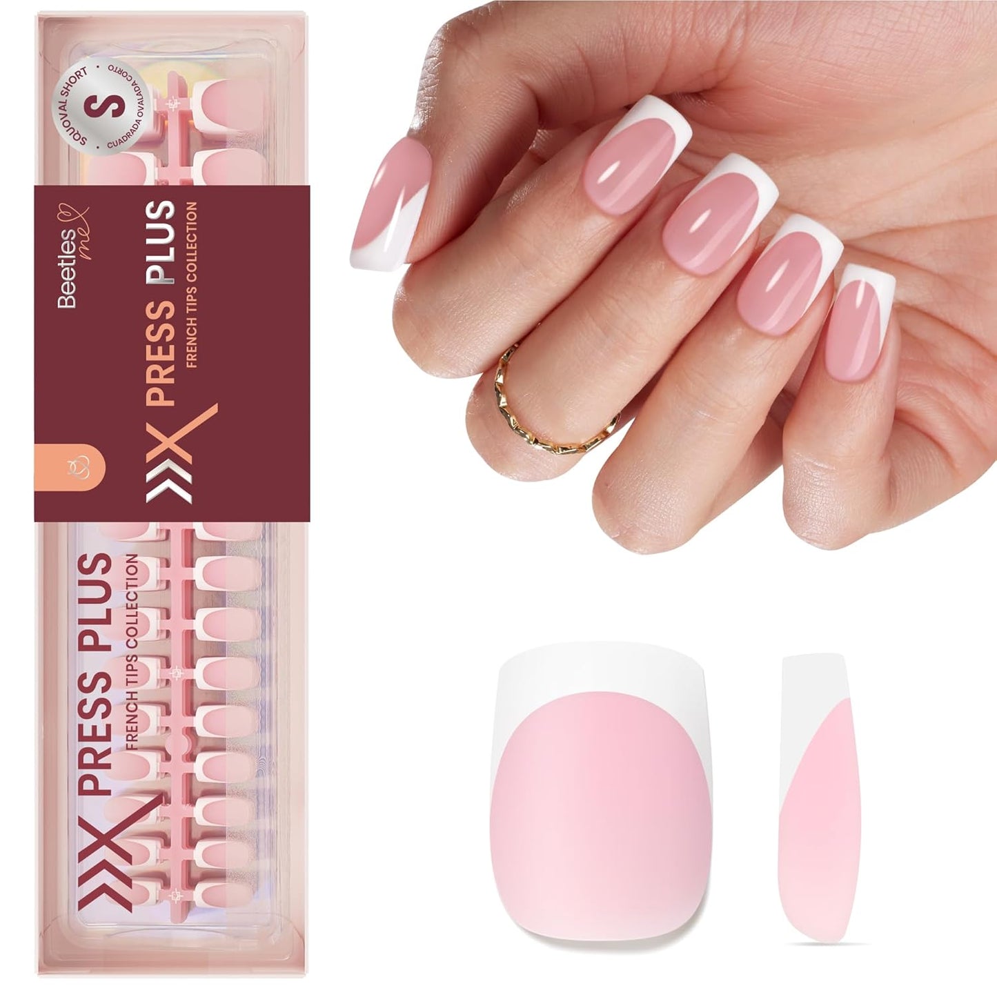 Beetles Press-On Nail Glue - Quick-Drying 10ml Brush-On Adhesive for Acrylic & Fake Nails | Long-Lasting Summer Manicure