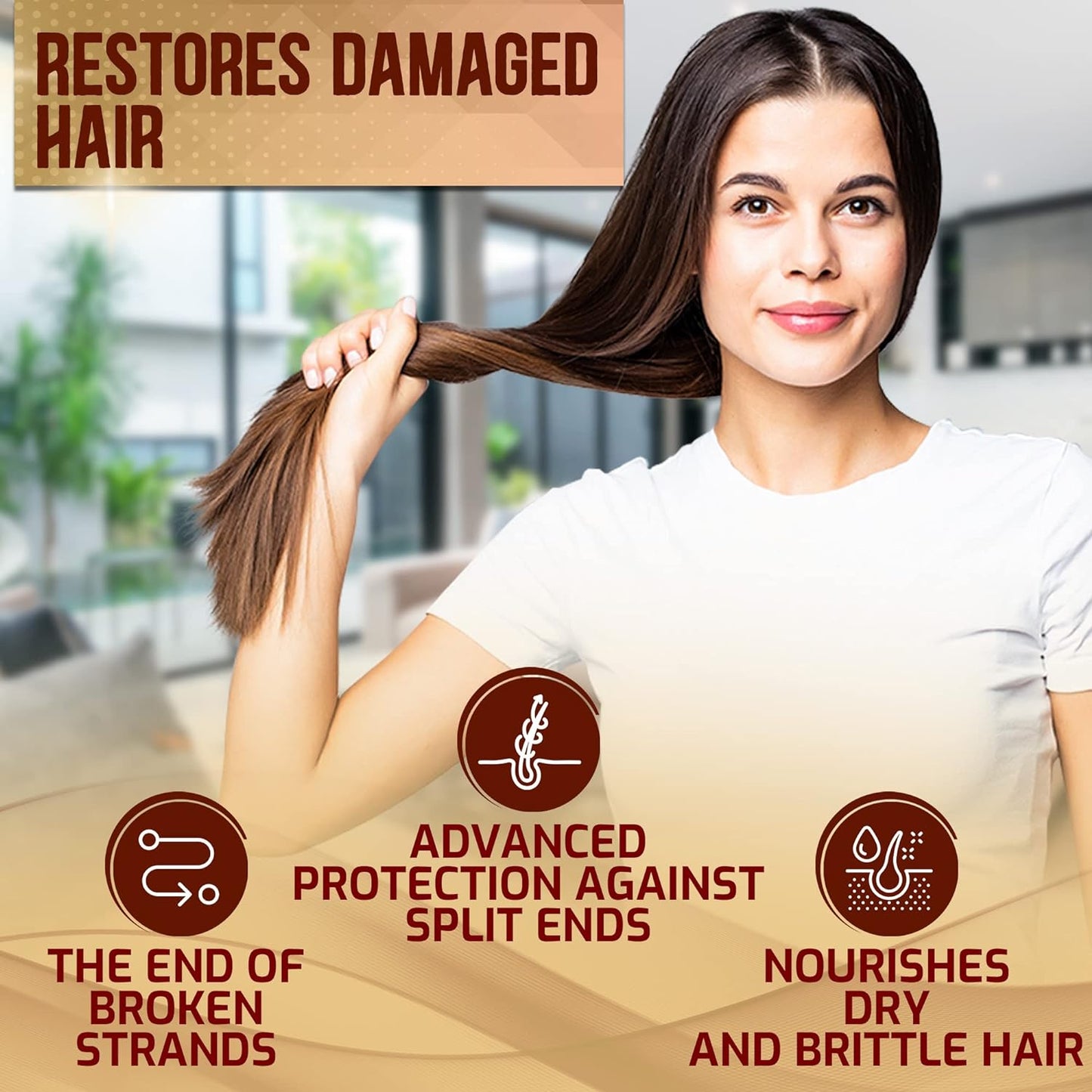 Argan Oil Shampoo & Conditioner Set - Sulfate-Free Moroccan Formula for Curly, Straight, & Damaged Hair | Moisturizing & Hydrating Treatment