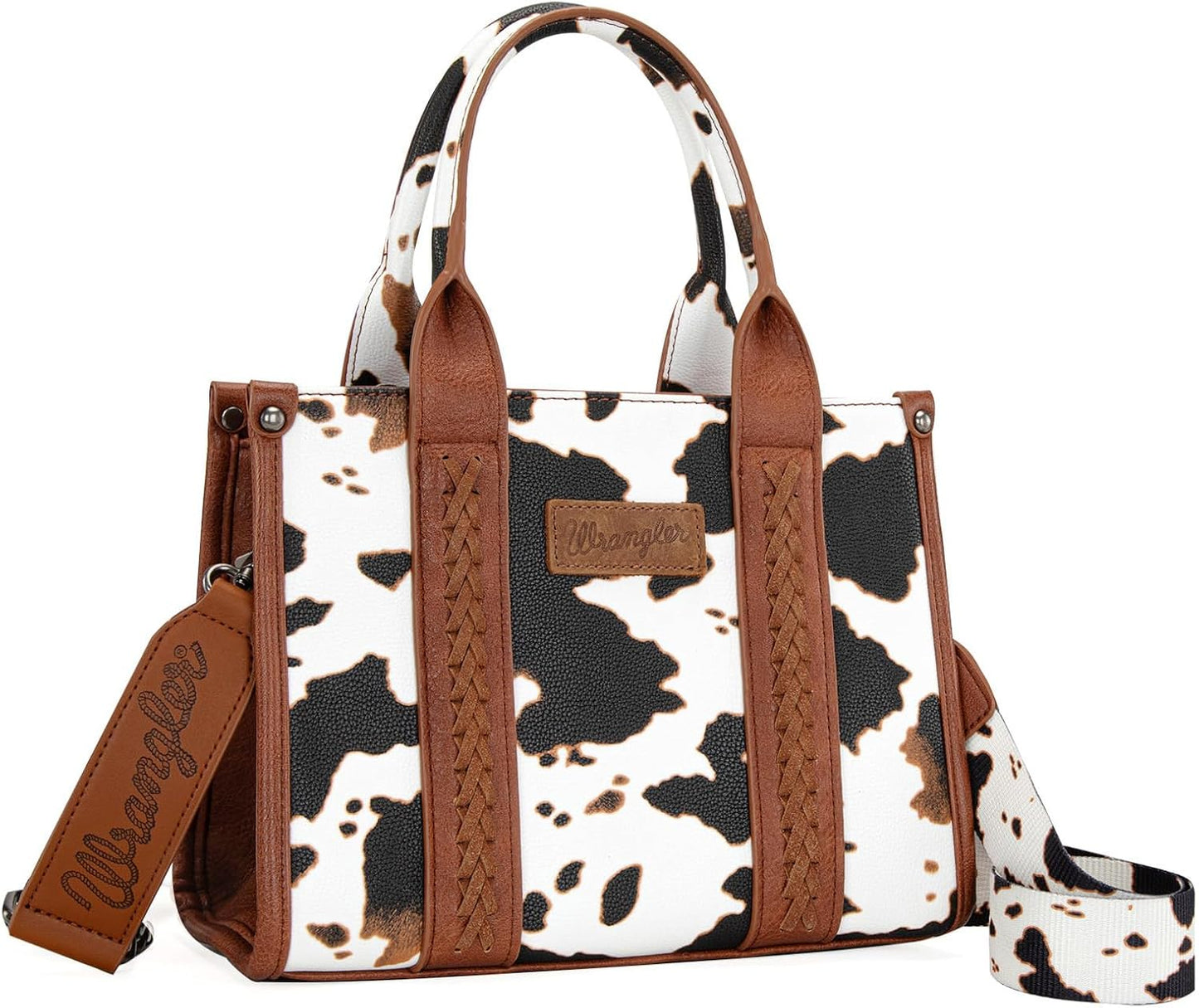 Montana West Tote Bag - Western Cow Print Purse for Women | Designer Top Handle Handbag
