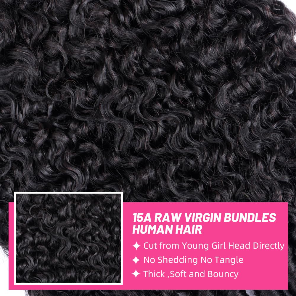 PerisModa Burmese Curly Bundles Human Hair 100% Unprocessed 12A Brazilian Virgin Burmese Curly Hair Bundles 24 24 24 Inch 3 Bundles 3C4A Kinky Curly Weave Human Hair Extensions with Spiral Curly Ends