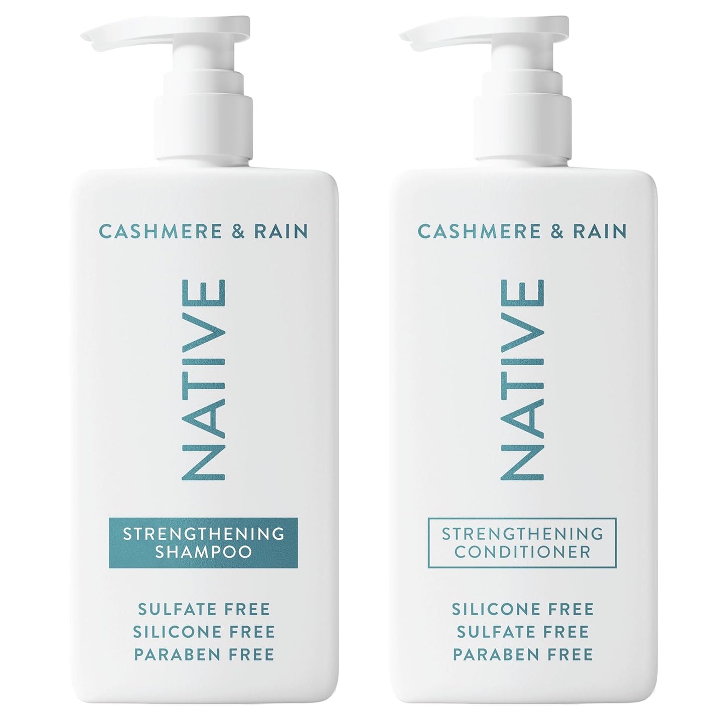Native Shampoo & Conditioner Set - Naturally Derived, Sulfate & Dye Free | Almond & Shea Butter, 16.5 fl oz Each (2-Pack)