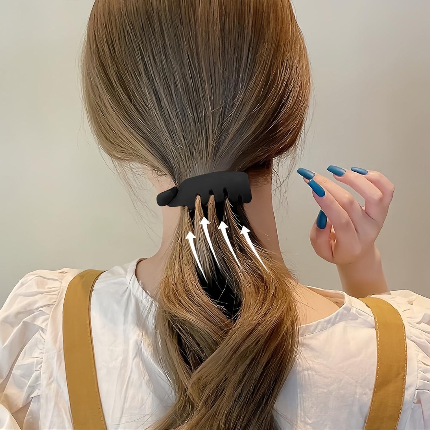 Hair Claw Clips - 4Pcs Leopard Print Matte Acrylic Clips | Strong Hold Non-Slip Hair Accessories for Women