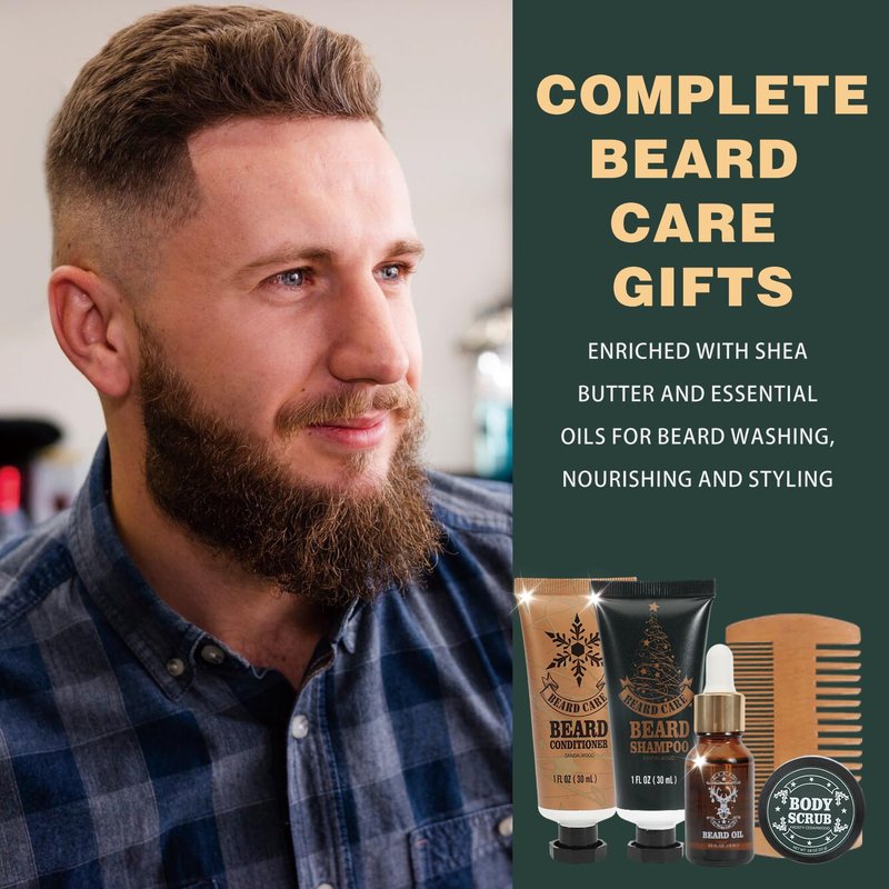 Advent Calendar for Adults Rinse & Robust Christmas Gifts for Men Advent Skincare Calendar Countdown Calendar 24PCS 2025 Beauty Advent Calendar Beard Care Set for Men