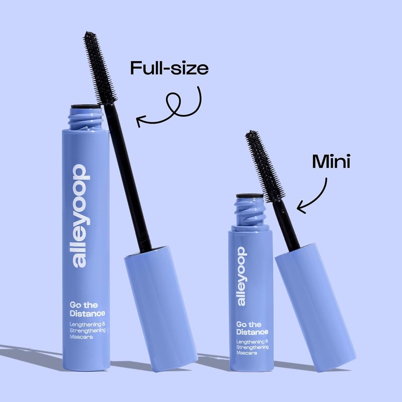 Alleyoop Tubing Mascara - Lengthening Smudge-Proof Formula for Sensitive Eyes | Vegan & Biotin Infused, Mini 4 mL