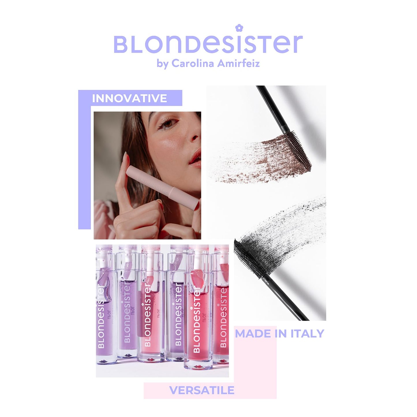 Blondesister 2-in-1 Sweet Gloss Tinted Lip Oil - Lip Oil for Women - Hydrating, Non-Sticky Formula with Light Color - 03 Cherry Pie - 0.084 oz