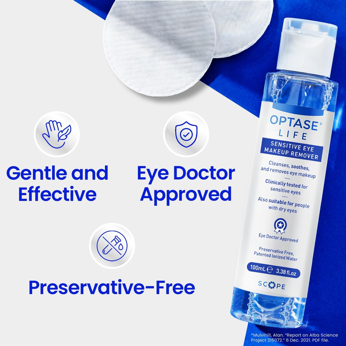 OPTASE® Life Sensitive Eye Makeup Remover, 100 ml