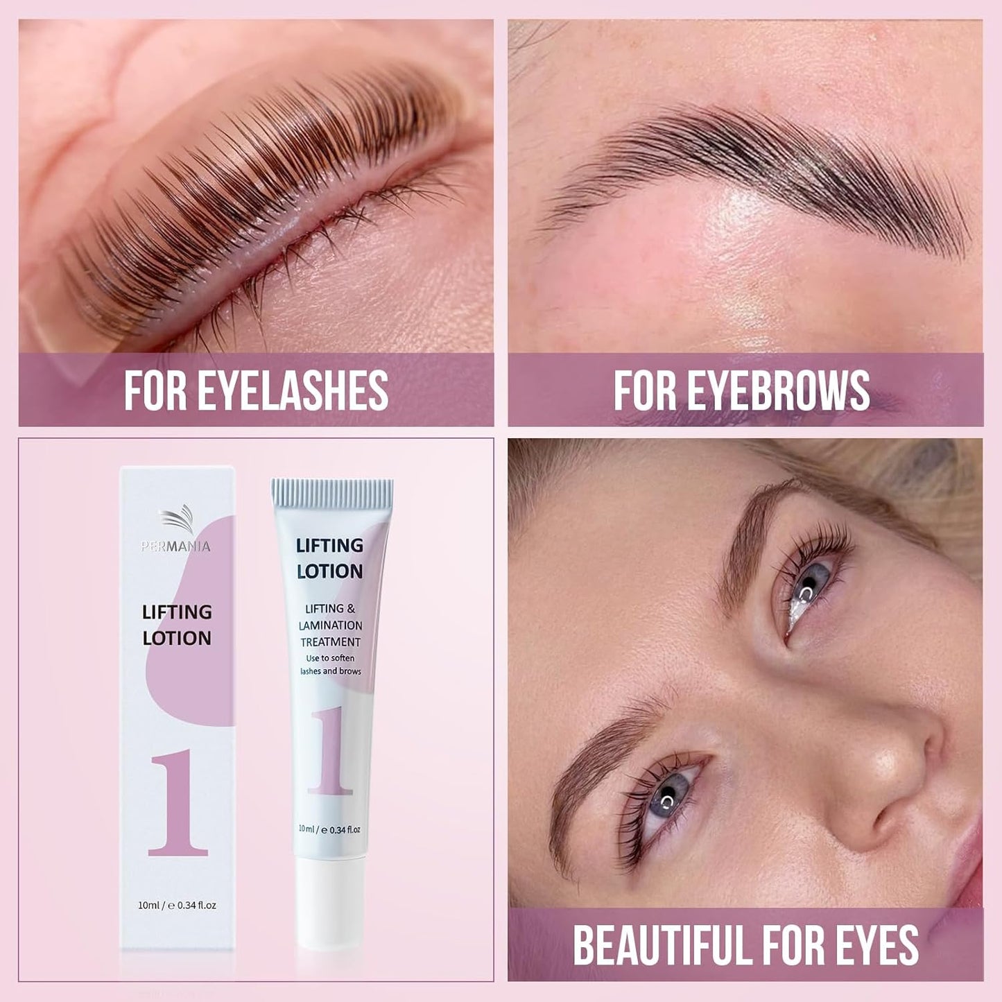 Lifting Lotion for Lash Lift & Brow Lamination - Salon Grade 10 ml Tube