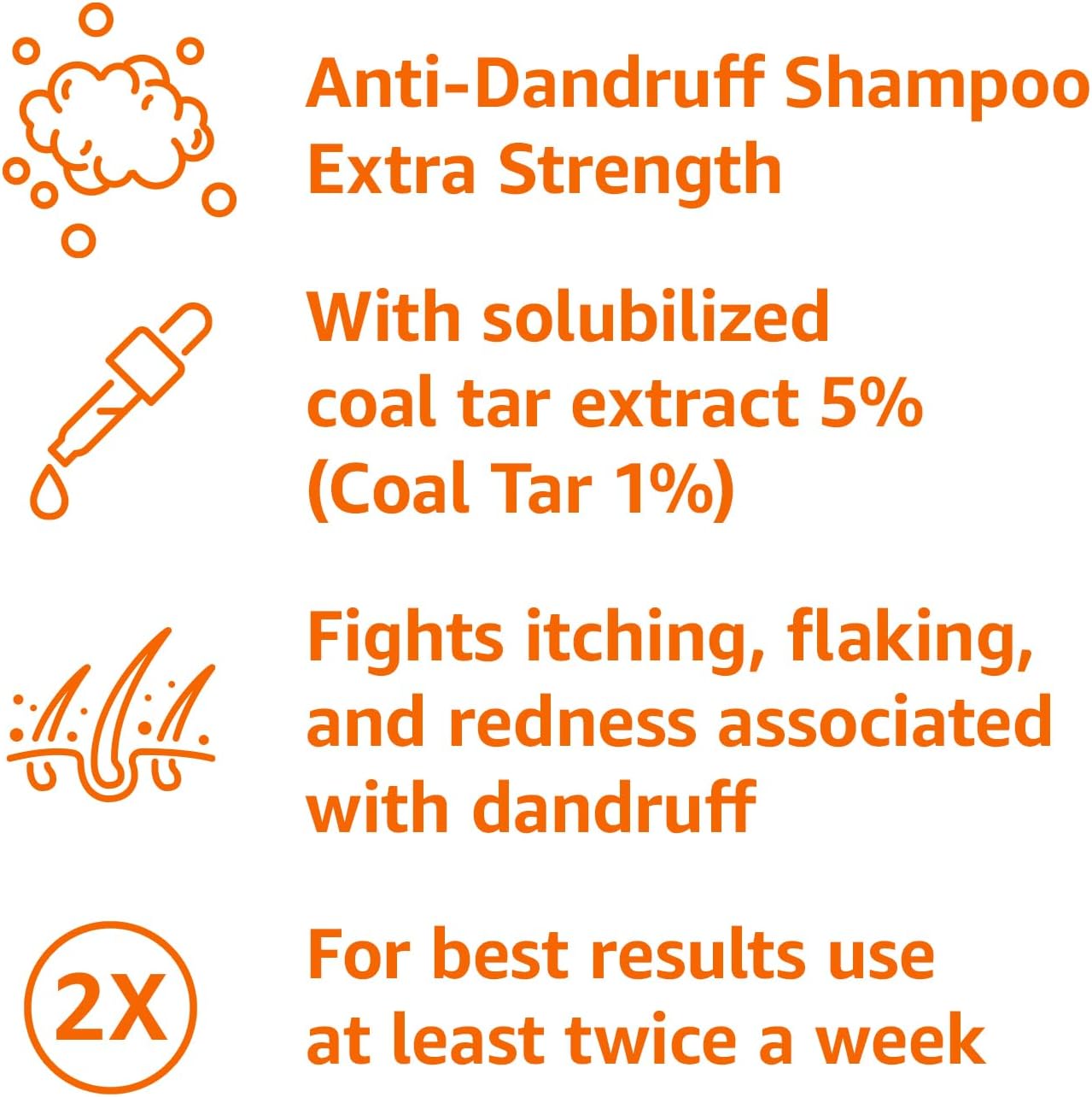 Therapeutic Plus Coal Tar Anti-Dandruff Shampoo - Extra Strength 1% for Seborrheic Dermatitis & Psoriasis | 6 Fl Oz